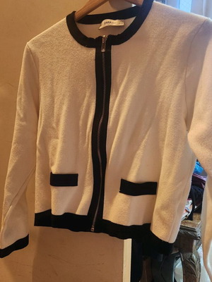 Zara knit ζακέτα ασπρόμαυρη σαν καινούργιο