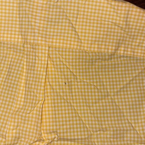 Ralph Lauren checked shirt in yellow, like new with small stain