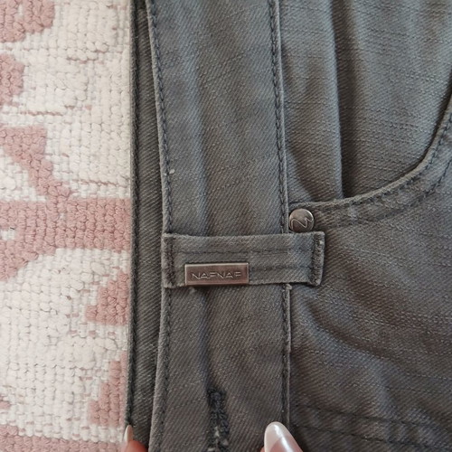 Naf Naf gray denim skirt like new, size S 36 8