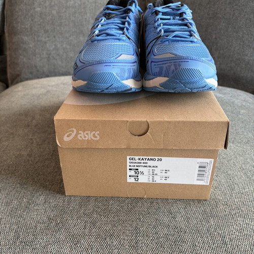 Asics Gel Kayano 20 Blue Neptune Black Size 44.5 New Sneakers