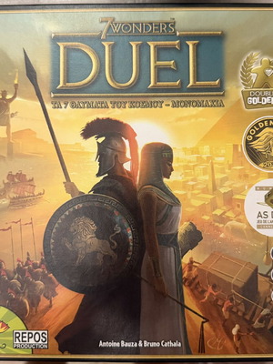 7 Wonders Duel board game like new, sleeved