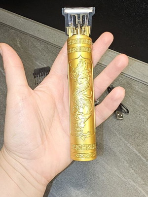 Vintage T9 beard and mustache trimmer new, golden dragon