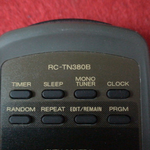 Aiwa RC-TN380B remote control for vintage Hi-Fi systems
