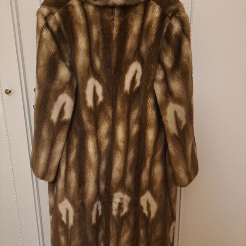 Eco fur coat like new from dry cleaner