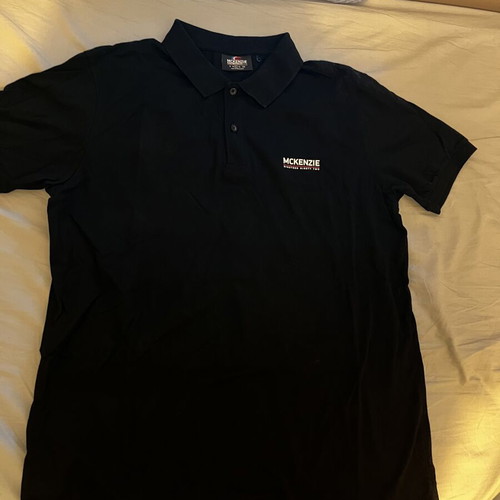 McKenzie polo shirt new, size large, black