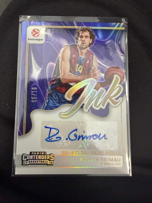 Roger Grimau 2025-26 Contenders EuroLeague INK Auto card new