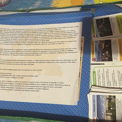 Traveling in Europe board game used