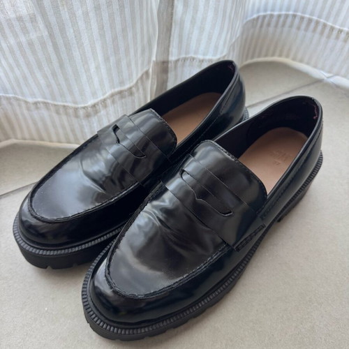 Oxford loafers H&M like new, black, size 37