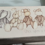 Lapin children's frame new, 23x40 cm, rectangular