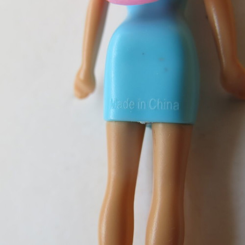 Barbie Travel Series Blue miniature used, figure only