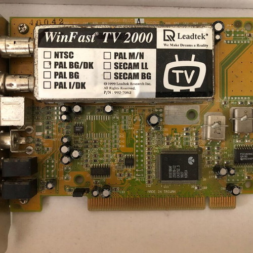 Leadtek WinFast TV card used for computer