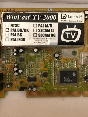 Leadtek WinFast TV card used for computer