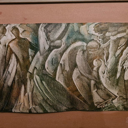 Papatheodorou painting used with frame 44×54