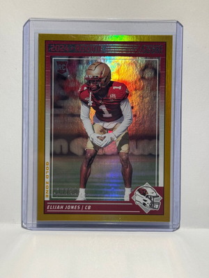 Κάρτα 2024 Panini Score Football Elijah Jones #377 Gold Zone καινούργια