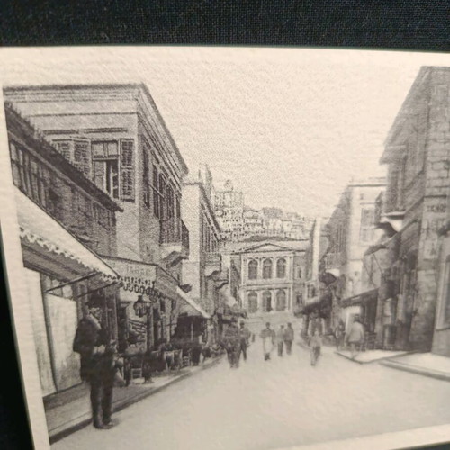 Old postcard Syros 1910 embossed like new
