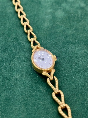 Vintage MIDAS watch like new, mechanical, white and gold