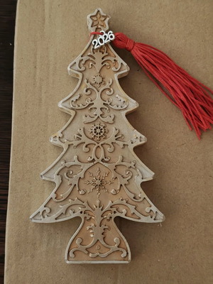Ceramic Christmas tree charm new