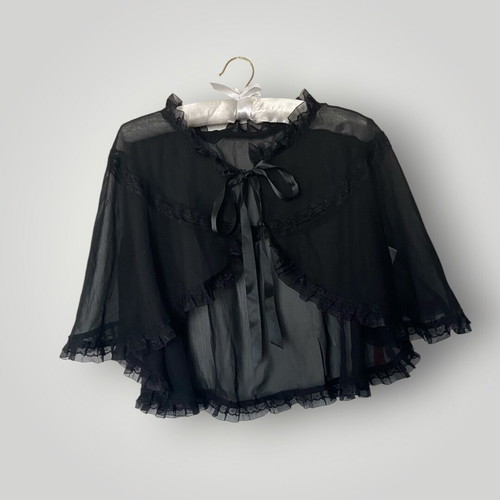 Goth cape new, black, one size