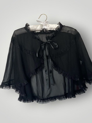 Goth cape new, black, one size