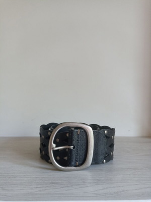 Fossil leather belt black, size S, like new