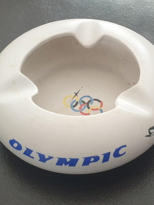Vintage κεραμικό τασάκι Olympic Airways σαν καινούργιο