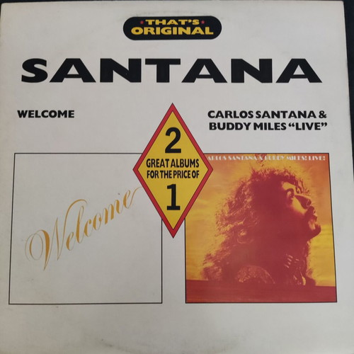 Vinyl Carlos Santana And Buddy Miles – Welcome / Live, Double Rock LP, Like New