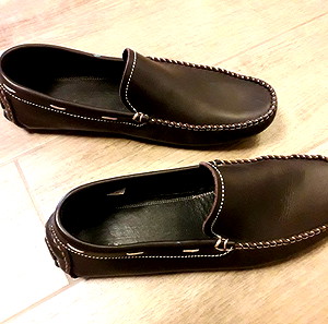 Μοκασίνια καφέ ανδρικα Zara