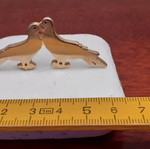 Decorative stone with two doves double-sided like new