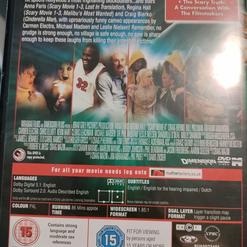 Scary Movie 4 DVD, English subtitles