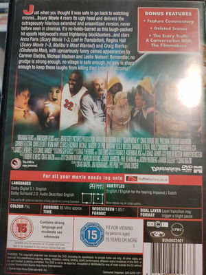 Scary Movie 4 DVD, English subtitles