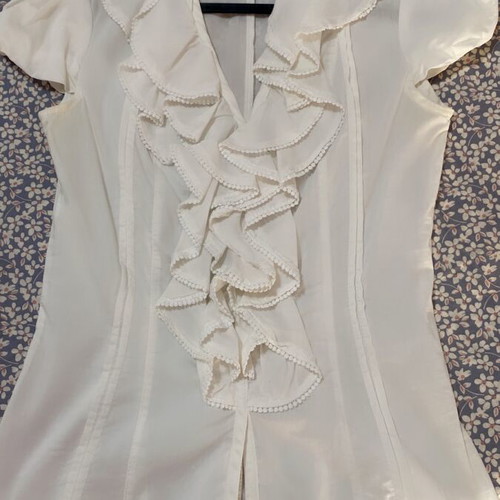 Rinascimento cotton shirt like new, white, size S