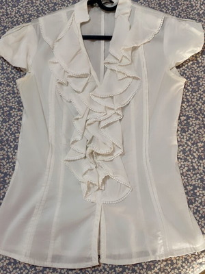 Rinascimento cotton shirt like new, white, size S