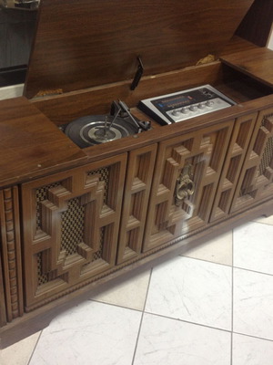 Radio turntable furniture used