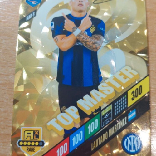 Panini Top Master gold cards pack of 5, like new, signed