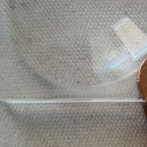 Eschenbach Hand Magnifier 3.5x Vintage Made In West Germany, Like New, Brown Leather Case