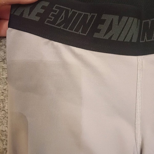 Nike Dri Fit sports leggings like new, grey with black design, XS-S
