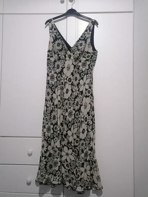 Jonathan Martin midi dress black and white size L like new