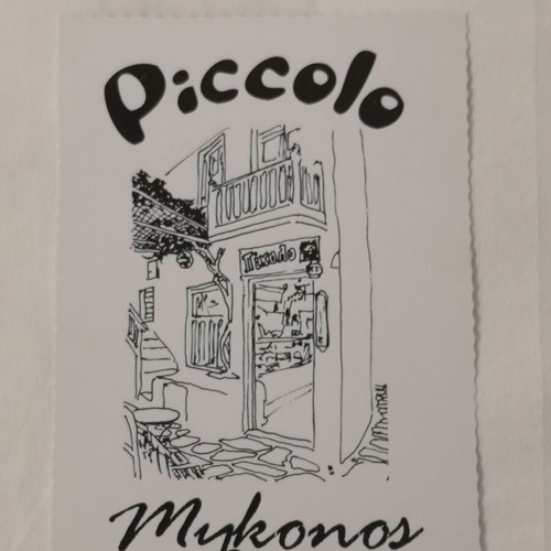 Piccolo Mykonos postcards pack of 2 new