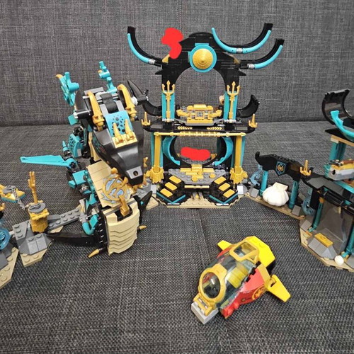 Lego Ninjago Temple of the Endless Sea set 71755 used, incomplete without minifigures