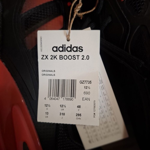 Adidas Originals ZX 2K Boost 2.0 Sneakers New Eu48 Black Orange