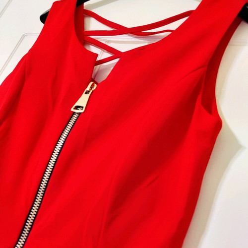 Mini red dress Fullah Sugah like new with zipper alpha line