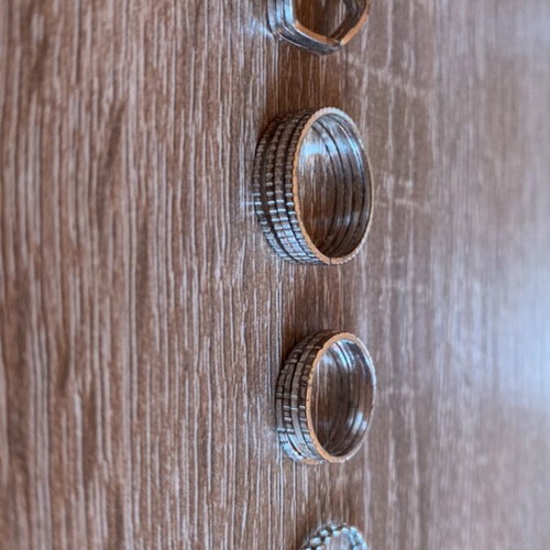 Set of 12 silver rings used