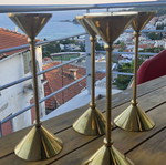 Bronze candlesticks, single or pack
