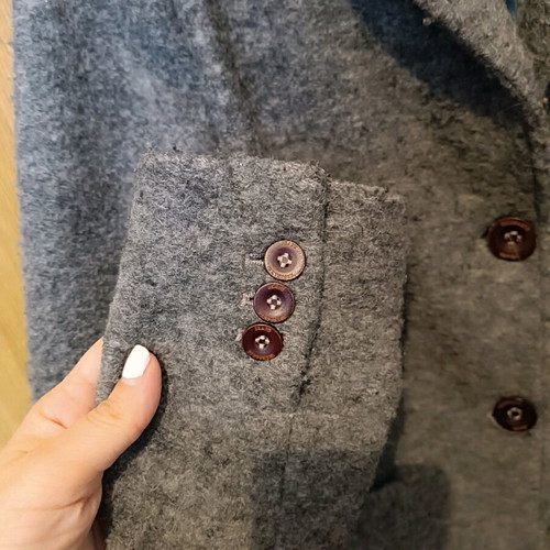 Trussardi wool gray jacket used, size M
