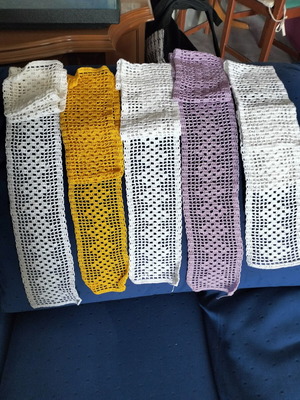 Handmade lace in three colors, new
