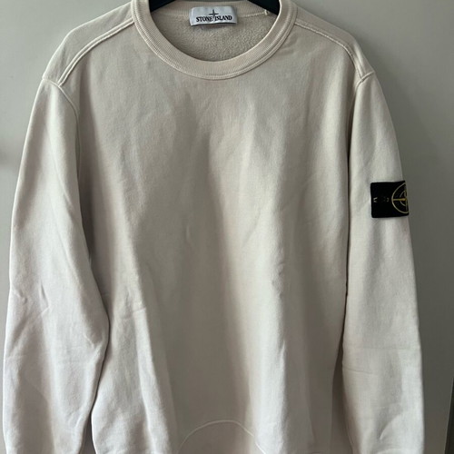 Stone Island Beige Crew Neck Sweatshirt size M like new
