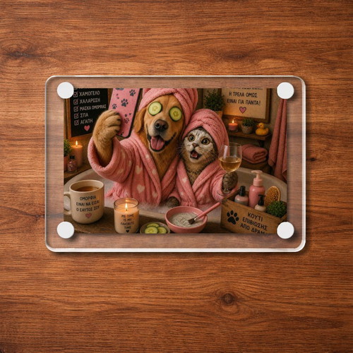 Acrylic Spa Mood Pets fridge magnet new 9x6cm