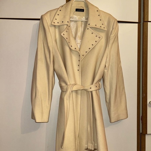 Lola long coat wool and cashmere XL like new, beige