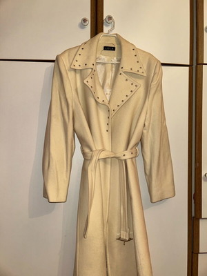 Lola long coat wool and cashmere XL like new, beige