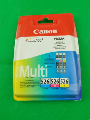 Canon CLI-526 CMY πολυσυσκευασία μελανιών, 3 τεμάχια